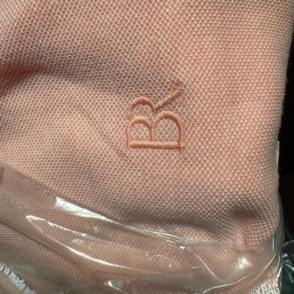 NWT Banana Republic Luxury Touch Polo Shirt Men M Coral Light Salmon Polo Shirt - Picture 7 of 7